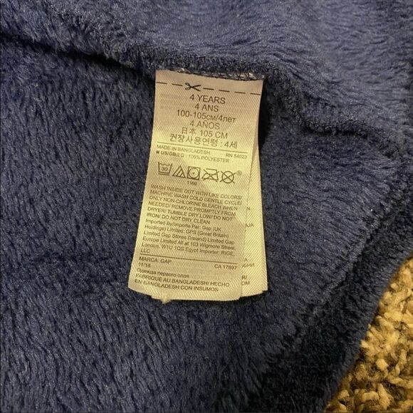 GAP | Navy Blue Toddler Bathrobe - Picture 2 of 3